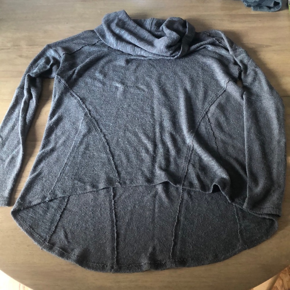 Free People, turtle neck, flowy, light weight, green, XS